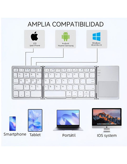 ✨ Mini Teclado Plegable